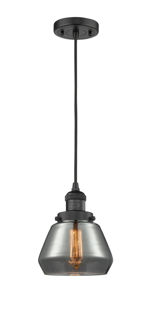 Innovations - 201C-BK-G173-LED - LED Mini Pendant - Franklin Restoration - Matte Black