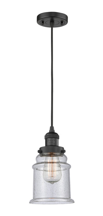 Innovations - 201C-BK-G184-LED - LED Mini Pendant - Franklin Restoration - Matte Black