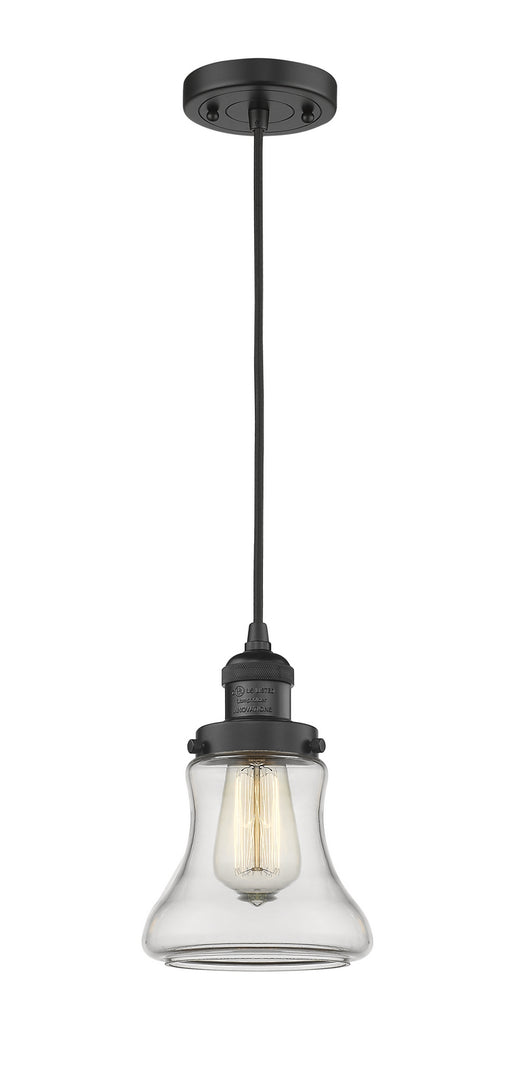 Innovations - 201C-BK-G192-LED - LED Mini Pendant - Franklin Restoration - Matte Black