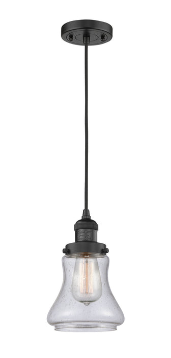 Innovations - 201C-BK-G194 - One Light Mini Pendant - Franklin Restoration - Matte Black