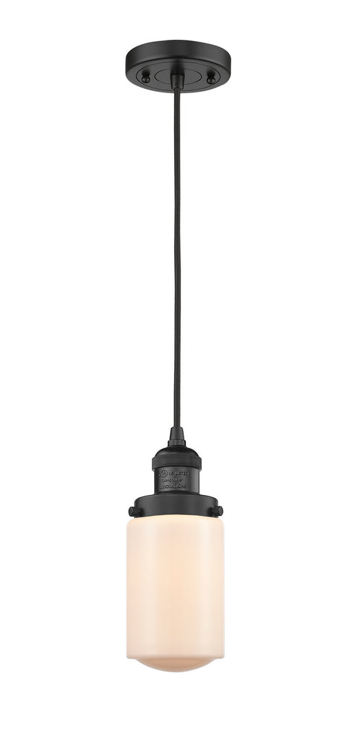 Innovations - 201C-BK-G311 - One Light Mini Pendant - Franklin Restoration - Matte Black