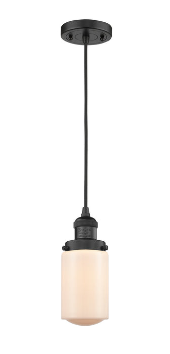 Innovations - 201C-BK-G311-LED - LED Mini Pendant - Franklin Restoration - Matte Black