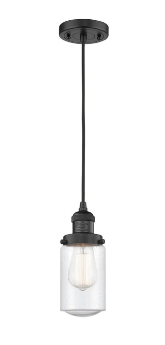 Innovations - 201C-BK-G314-LED - LED Mini Pendant - Franklin Restoration - Matte Black