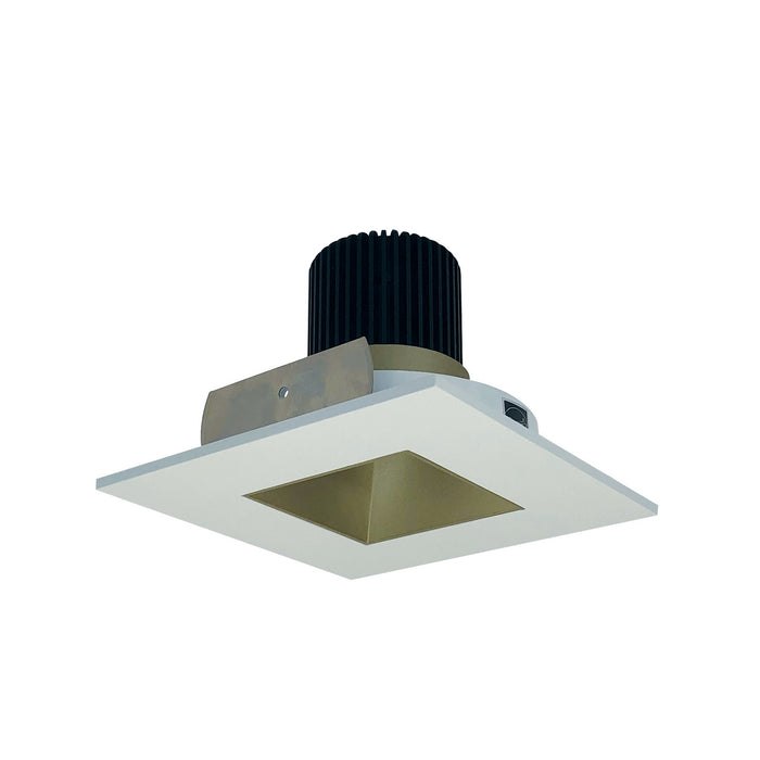 Nora Lighting - NIO-4SNDSQ27XCHMPW/10 - Non-Adjustable Trim - Champagne Haze Reflector / Matte Powder White Flange