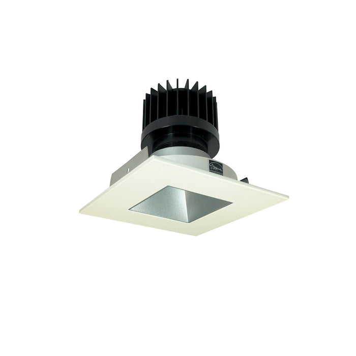 Nora Lighting - NIO-4SNDSQ35XHZMPW/HL - Non-Adjustable Trim - Haze Reflector / Matte Powder White Flange