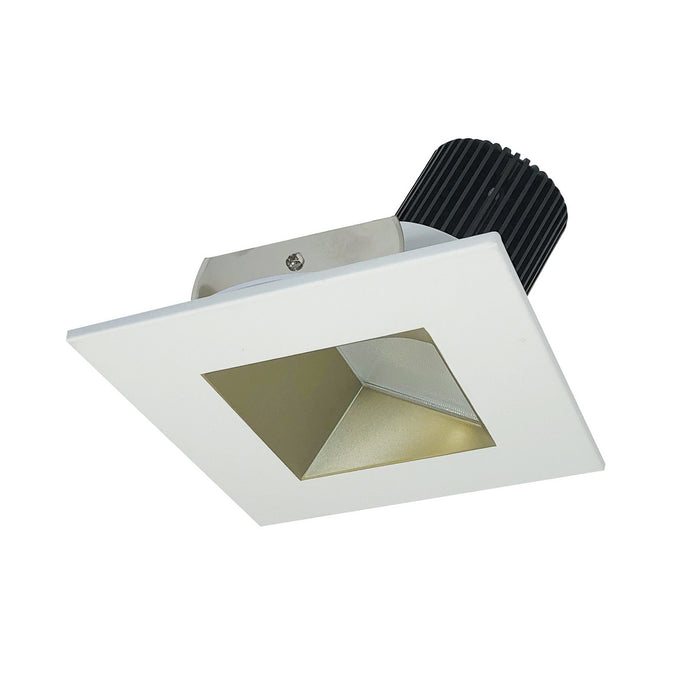 Nora Lighting - NIO-4SW35XCHMPW/10 - Non-Adjustable Trim - Champagne Haze Reflector / Matte Powder White Flange