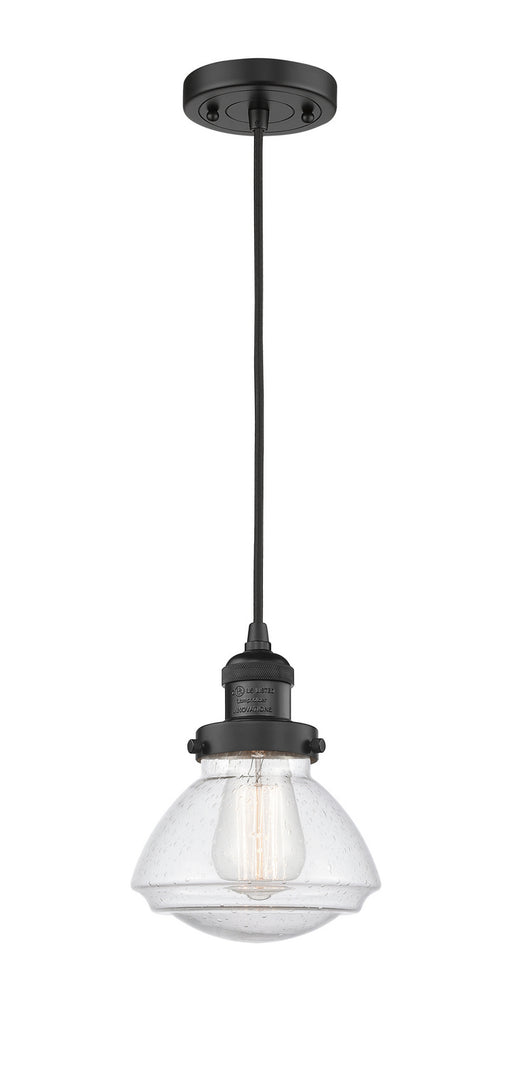 Innovations - 201C-BK-G324-LED - LED Mini Pendant - Franklin Restoration - Matte Black