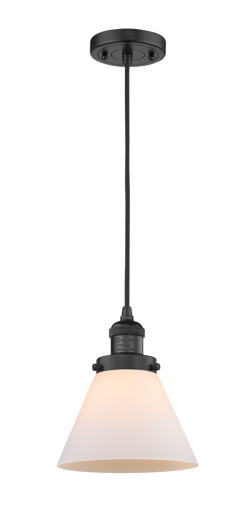 Innovations - 201C-BK-G41 - One Light Mini Pendant - Franklin Restoration - Matte Black