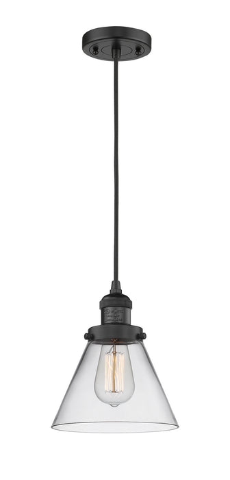 Innovations - 201C-BK-G42-LED - LED Mini Pendant - Franklin Restoration - Matte Black