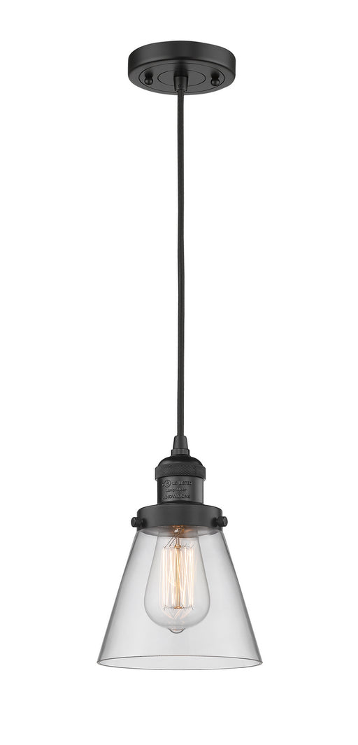 Innovations - 201C-BK-G62-LED - LED Mini Pendant - Franklin Restoration - Matte Black