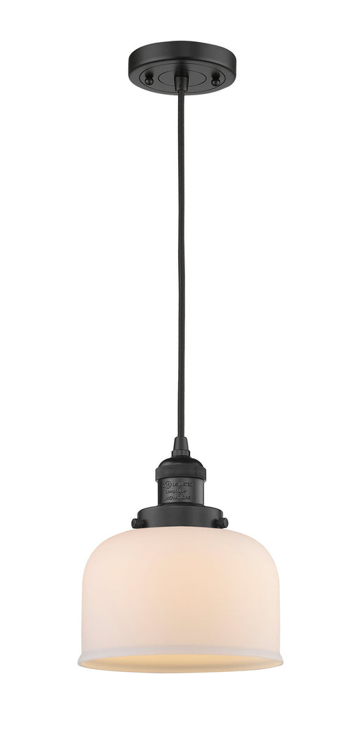 Innovations - 201C-BK-G71 - One Light Mini Pendant - Franklin Restoration - Matte Black