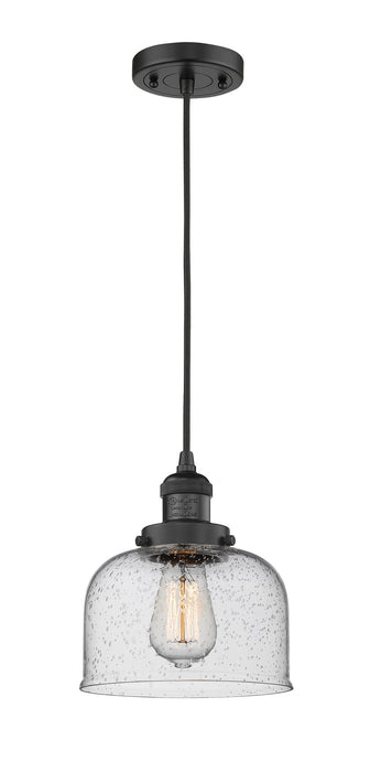 Innovations - 201C-BK-G74-LED - LED Mini Pendant - Franklin Restoration - Matte Black