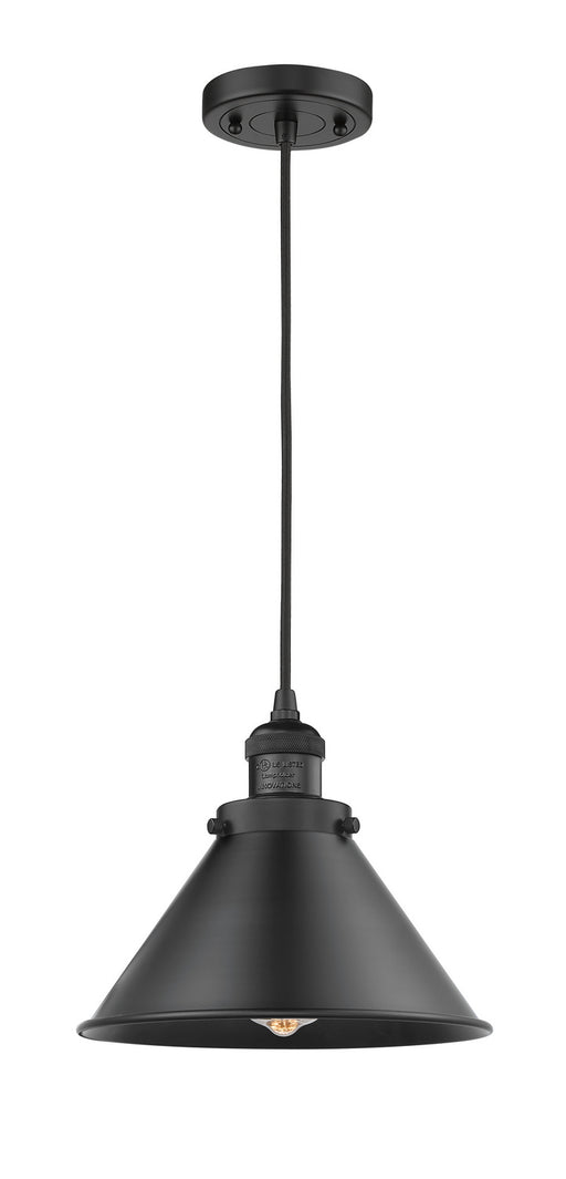 Innovations - 201C-BK-M10-BK-LED - LED Mini Pendant - Franklin Restoration - Matte Black