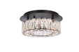 Elegant Lighting - 3503F12BK - LED Flush Mount - Monroe - Black