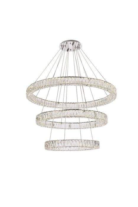 Elegant Lighting - 3503G41LC - LED Chandelier - Monroe - Chrome