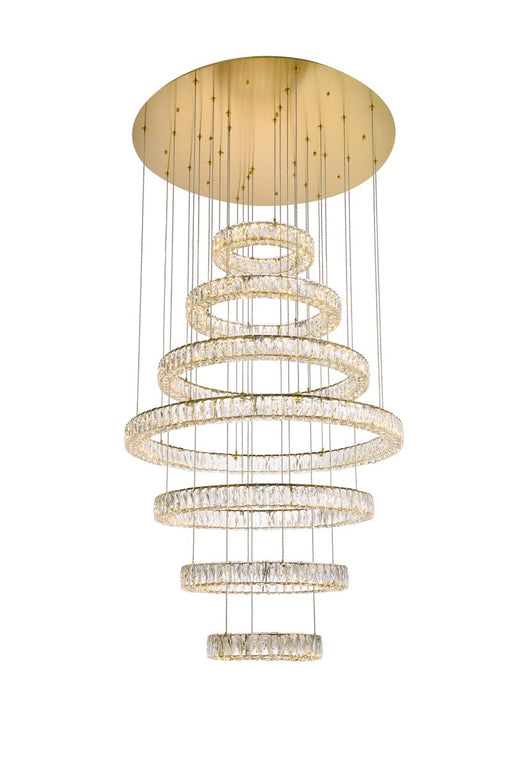 Elegant Lighting - 3503G7LG - LED Chandelier - Monroe - Gold