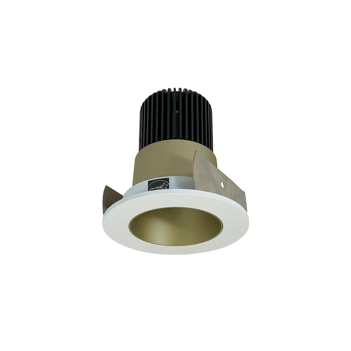 Nora Lighting - NIOB-2RNDC27XCHMPW/10 - Non-Adjustable Trim - Champagne Haze Reflector / Matte Powder White Flange