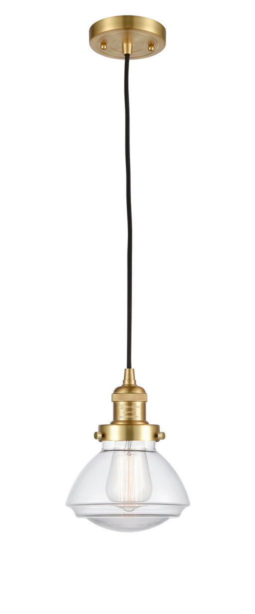 Innovations - 201C-SG-G322-LED - LED Mini Pendant - Franklin Restoration - Satin Gold
