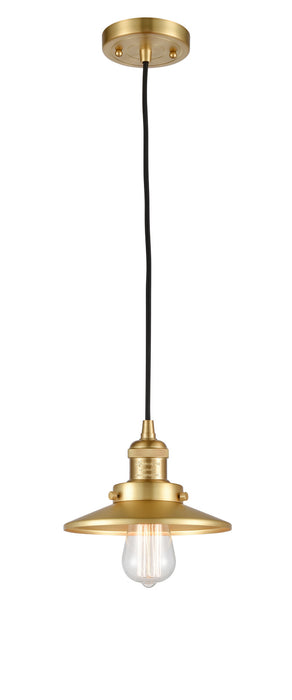 Innovations - 201C-SG-M4 - One Light Mini Pendant - Franklin Restoration - Satin Gold