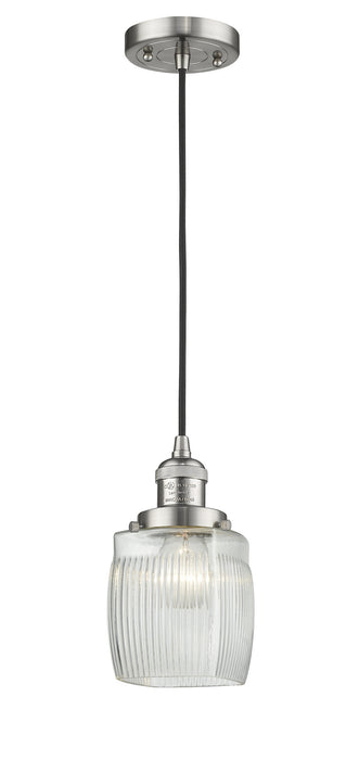 Innovations - 201C-SN-G302-LED - LED Mini Pendant - Franklin Restoration - Brushed Satin Nickel