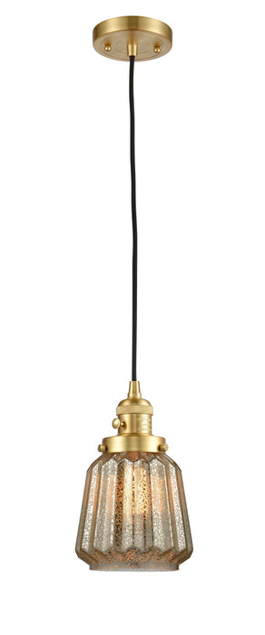 Innovations - 201CSW-SG-G146 - One Light Mini Pendant - Franklin Restoration - Satin Gold