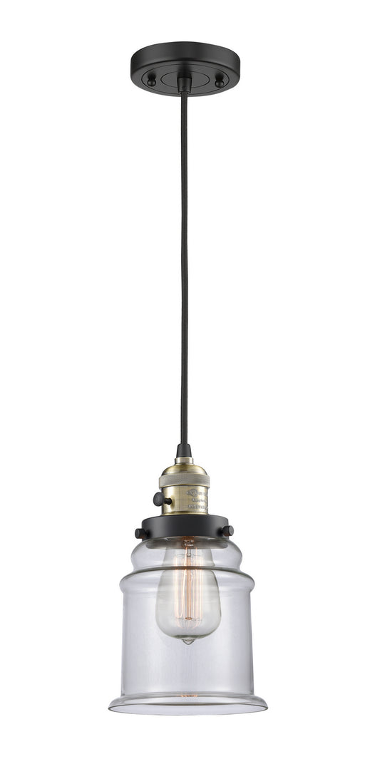 Innovations - 201CSW-BAB-G182 - One Light Mini Pendant - Franklin Restoration - Black Antique Brass