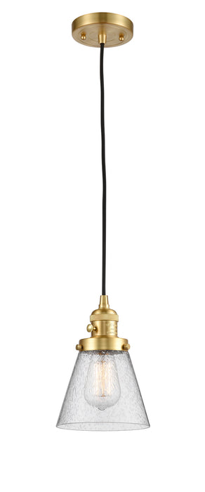 Innovations - 201CSW-SG-G64 - One Light Mini Pendant - Franklin Restoration - Satin Gold