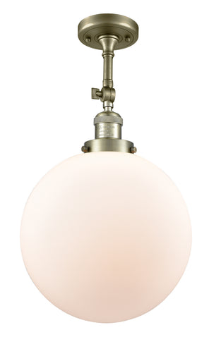 One Light Semi-Flush Mount