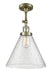 Innovations - 201F-AB-G44-L - One Light Semi-Flush Mount - Franklin Restoration - Antique Brass