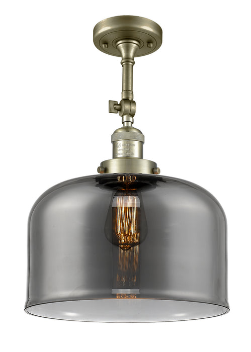 Innovations - 201F-AB-G73-L - One Light Semi-Flush Mount - Franklin Restoration - Antique Brass