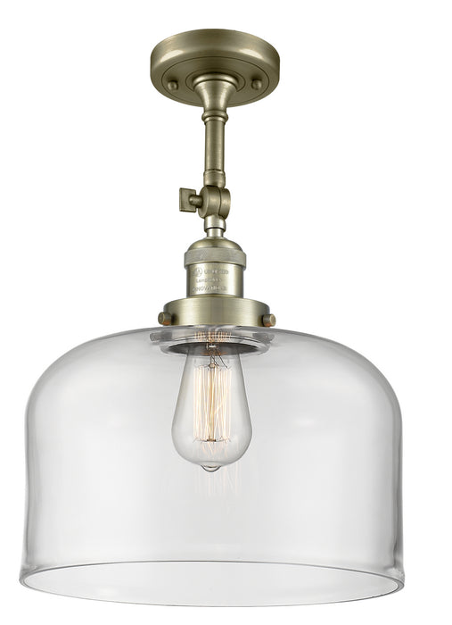 Innovations - 201F-AB-G72-L - One Light Semi-Flush Mount - Franklin Restoration - Antique Brass