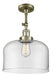 Innovations - 201F-AB-G72-L - One Light Semi-Flush Mount - Franklin Restoration - Antique Brass