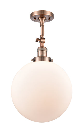 One Light Semi-Flush Mount