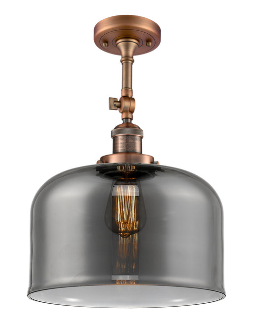 Innovations - 201F-AC-G73-L - One Light Semi-Flush Mount - Franklin Restoration - Antique Copper