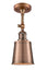 Innovations - 201F-AC-M9-AC - One Light Semi-Flush Mount - Franklin Restoration - Antique Copper