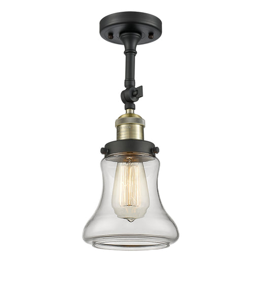 Innovations - 201F-BAB-G192 - One Light Semi-Flush Mount - Franklin Restoration - Black Antique Brass