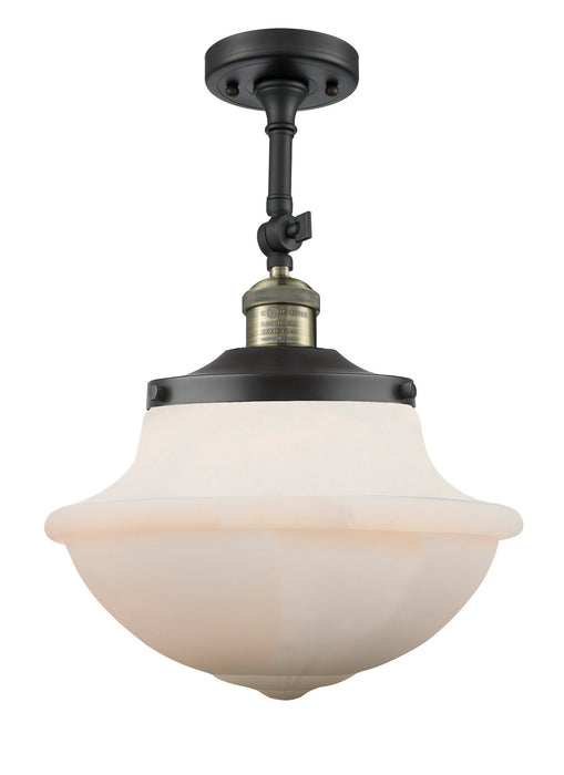 Innovations - 201F-BAB-G541 - One Light Semi-Flush Mount - Franklin Restoration - Black Antique Brass