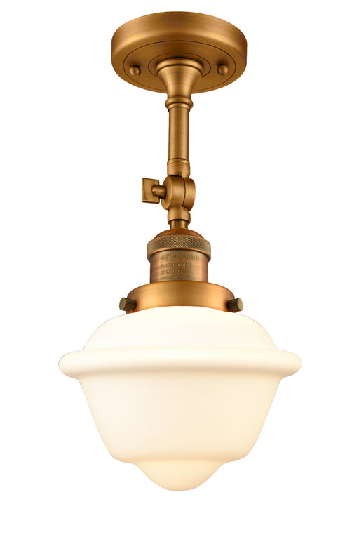 Innovations - 201F-BB-G531 - One Light Semi-Flush Mount - Franklin Restoration - Brushed Brass