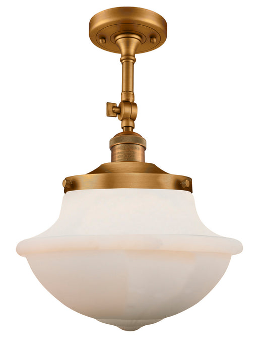 Innovations - 201F-BB-G541 - One Light Semi-Flush Mount - Franklin Restoration - Brushed Brass