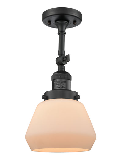 One Light Semi-Flush Mount