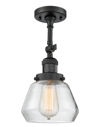 Franklin Restoration One Light Semi-Flush Mount Matte Black