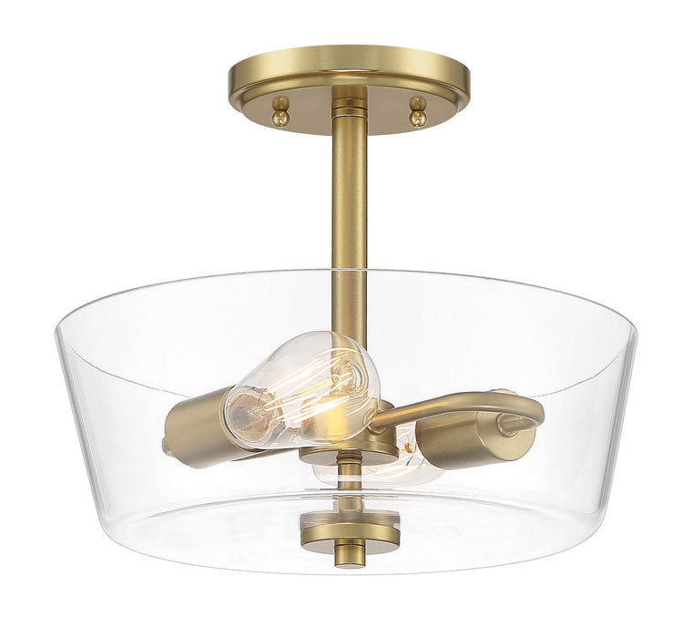 Designers Fountain - 95711-BG - Two Light Semi-Flush Mount - Westin - Brushed Gold