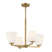 Designers Fountain - D255M-4CH-BG - Four Light Chandelier - Palmyra - Brushed Gold