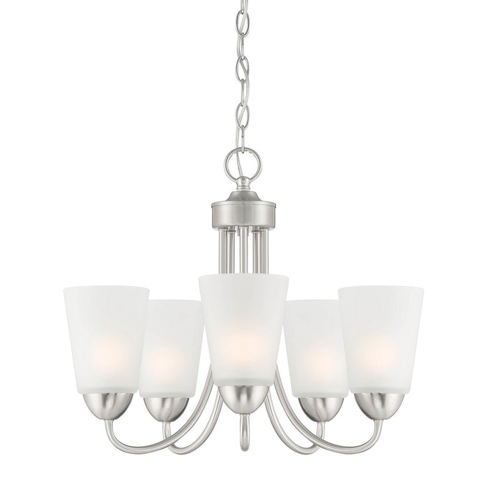 Designers Fountain - D267M-5CH-BN - Five Light Chandelier - Malone - Brushed Nickel