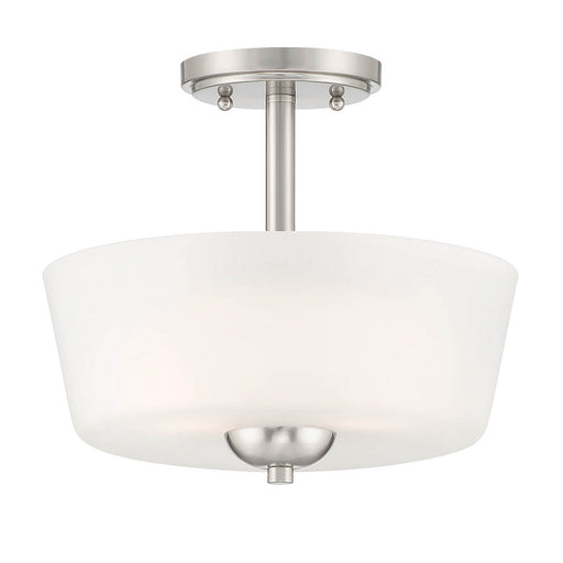 Designers Fountain - D267M-SF-BN - Two Light Semi-Flush Mount - Malone - Brushed Nickel