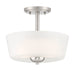 Designers Fountain - D267M-SF-BN - Two Light Semi-Flush Mount - Malone - Brushed Nickel