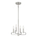Designers Fountain - D269C-4CH-BN - Four Light Chandelier Convertible - Summit - Brushed Nickel