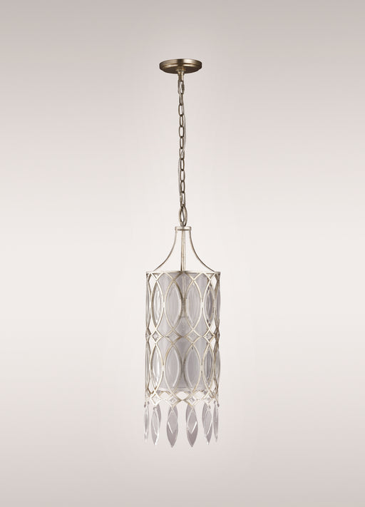 Zeev Lighting - MP40009-1-SL-AG-L - One Light Mini Pendant - Maxine - Silver Leaf w/Antique Gold