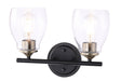 Minka-Lavery - 2432-878 - Two Light Wall Sconce - Winsley - Coal And Stained Brass