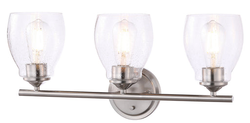 Minka-Lavery - 2433-84 - Three Light Wall Lamp - Winsley - Brushed Nickel